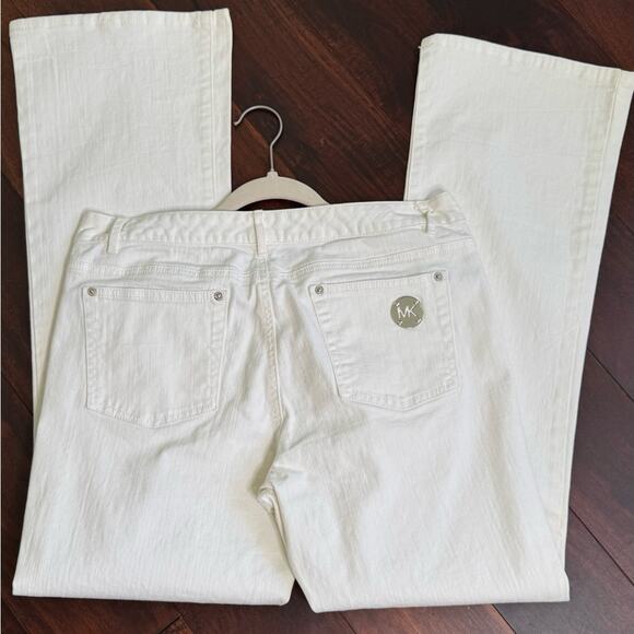 Michael Kors Straight Leg White Denim Jean Pants Womens Size 10 - Picture 10 of 15